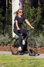 ROSIE HUNTINGTON-WHITELEY Out Riding Bike in Beverly Hills 04/22/2020