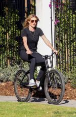 ROSIE HUNTINGTON-WHITELEY Out Riding Bike in Beverly Hills 04/22/2020