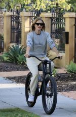 ROSIE HUNTINGTON WHITELEY Out Riding Bike in Los Angeles 04/01/2020