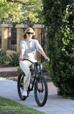 ROSIE HUNTINGTON WHITELEY Out Riding Bike in Los Angeles 04/01/2020