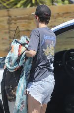 RUBY ROSE Arrives at a Friend
