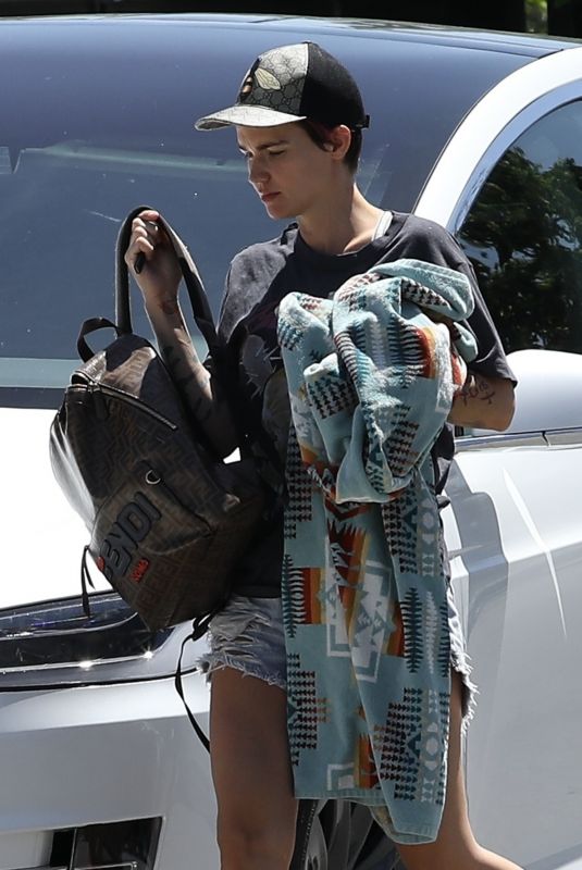 RUBY ROSE Arrives at a Friend’s House in Los Angeles 04/23/2020