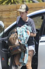 RUBY ROSE Arrives at a Friend