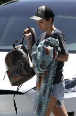 RUBY ROSE Arrives at a Friend