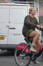 SAMANTHA WOMACK Out Riding Bike in London 04/24/2020