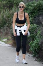 SAMANTHA X Out Hikinig at Bondi Beach in Sydney 04/08/2020