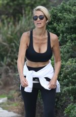 SAMANTHA X Out Hikinig at Bondi Beach in Sydney 04/08/2020
