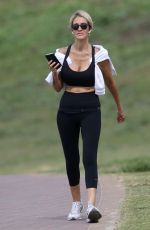 SAMANTHA X Out Hikinig at Bondi Beach in Sydney 04/08/2020