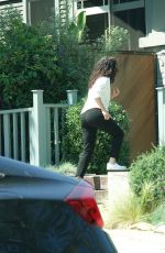 SANDRA OH Outside Her Home in Los Angeles 04/11/2020