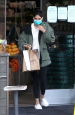 SARA SAMPAIO Wearing Mask Out Shopping at Erewhon Organic in Los Angeles 04/08/2020