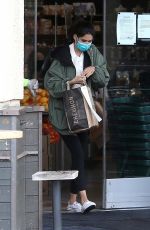 SARA SAMPAIO Wearing Mask Out Shopping at Erewhon Organic in Los Angeles 04/08/2020