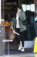 SARA SAMPAIO Wearing Mask Out Shopping at Erewhon Organic in Los Angeles 04/08/2020