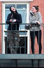 SARAH SILVERMAN at Her Balcony in New York 04/27/2020