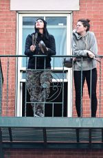 SARAH SILVERMAN at Her Balcony in New York 04/27/2020