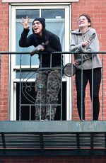 SARAH SILVERMAN at Her Balcony in New York 04/27/2020