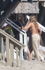 SOFIA RICHIE and Scott Disick Riding a Motorbike on the Beach in Malibu 04/23/2020