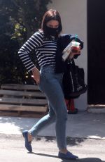 SOPHIA BUSH Wearing Mask Out in Hollywood 04/03/2020
