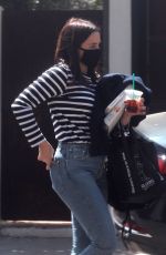 SOPHIA BUSH Wearing Mask Out in Hollywood 04/03/2020