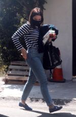 SOPHIA BUSH Wearing Mask Out in Hollywood 04/03/2020