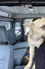 SOPHIA BUSH with Her Dog - Instagram Photos 04/07/2020