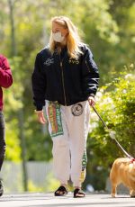SOPHIE TURNER and Joe Jonas Wearing Masks Out with Their Dogs in Los Angeles 04/17/2020