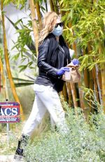 STACY FERGIE FERGUSON Wearing a Mask and Latex Gloves Out in Santa Monica 04/05/2020