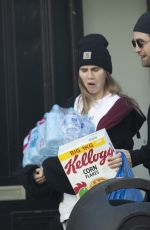 SUKI WATERHOUSE and Robert Pattinson Out Shopping in London 04/15/2020