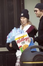 SUKI WATERHOUSE and Robert Pattinson Out Shopping in London 04/15/2020