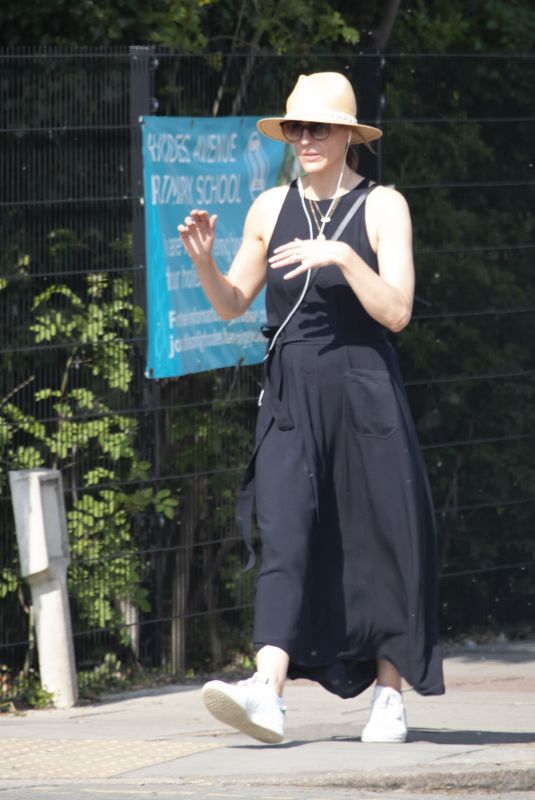 SURANNE JONES Out and About in London 04/24/2020