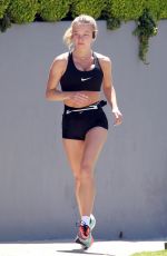 SYDNEY SWEENEY Out Jogging in Los Angeles 04/16/2020