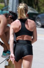 SYDNEY SWEENEY Out Jogging in Los Angeles 04/16/2020