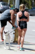 SYDNEY SWEENEY Out Jogging in Los Angeles 04/16/2020