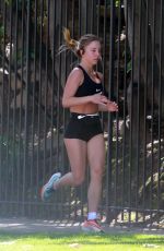 SYDNEY SWEENEY Out Jogging in Los Angeles 04/16/2020