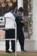 TYRA BANKS and Louis Belanger-Martin Out for Breakfast in Los Angeles 04/01/2020