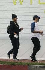 TYRA BANKS and Louis Belanger-Martin Out for Breakfast in Los Angeles 04/01/2020