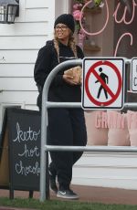 TYRA BANKS and Louis Belanger-Martin Out for Breakfast in Los Angeles 04/01/2020