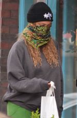 TYRA BANKS Wearing Bandana Mask Out in Los Angeles 04/08/2020