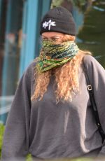 TYRA BANKS Wearing Bandana Mask Out in Los Angeles 04/08/2020