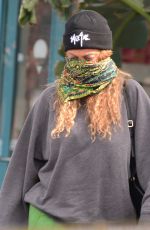 TYRA BANKS Wearing Bandana Mask Out in Los Angeles 04/08/2020