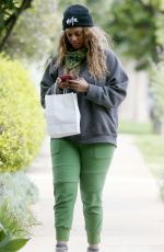 TYRA BANKS Wearing Bandana Mask Out in Los Angeles 04/08/2020