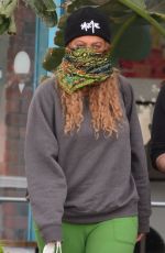 TYRA BANKS Wearing Bandana Mask Out in Los Angeles 04/08/2020