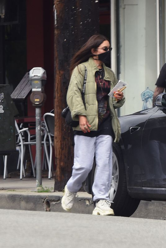 VANESSA HUDGENS Wearing Mask Out and About in Los Angeles 04/19/2020