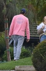 WHITNEY PORT and Tim Rosenman Outside Her Home in Beverly Hills 04/10/2020