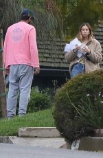WHITNEY PORT and Tim Rosenman Outside Her Home in Beverly Hills 04/10/2020