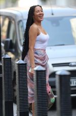 YASMIN EVANS Leaves BBC Studios in London 04/23/2020