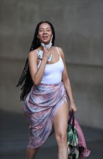 YASMIN EVANS Leaves BBC Studios in London 04/23/2020