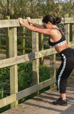 YAZMIN OUKHELLOU Workout at a Park in Essex 04/12/2020