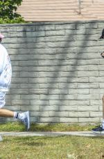 ABBY CHAMPION and Patrick Schwarzenegger Out Jogging in Brentwood 05/14/2020