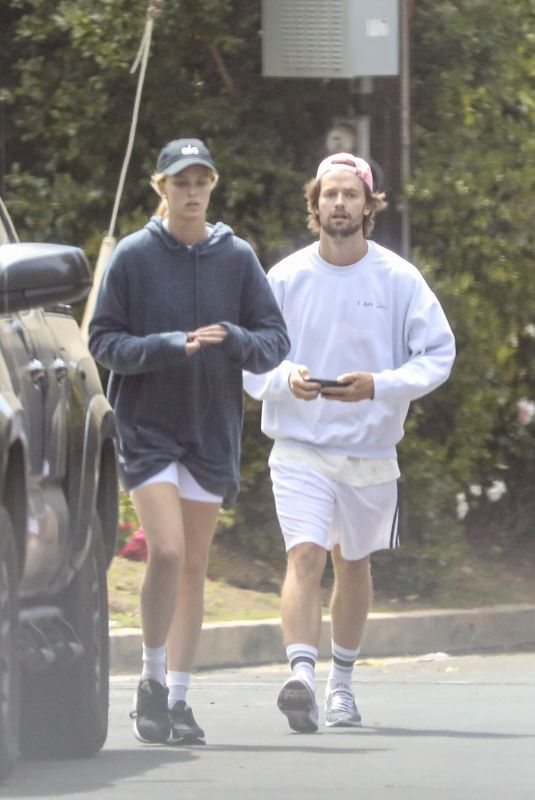 ABBY CHAMPION and Patrick Schwarzenegger Out Jogging in Brentwood 05/14/2020