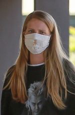 ABBY CHAMPION Wearing Gucci Mask Out for Coffee in Los Angeles 05/10/2020